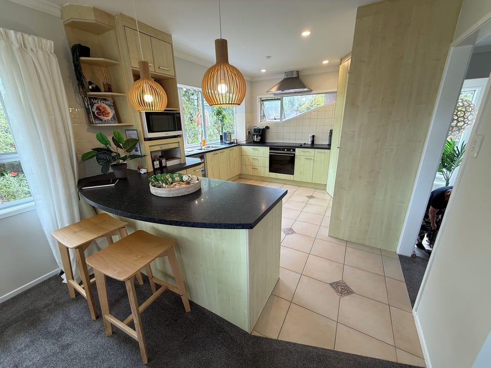 Deluxe Apartment, Non Smoking, Park View | Private kitchen | Full-size fridge, microwave, oven, stovetop