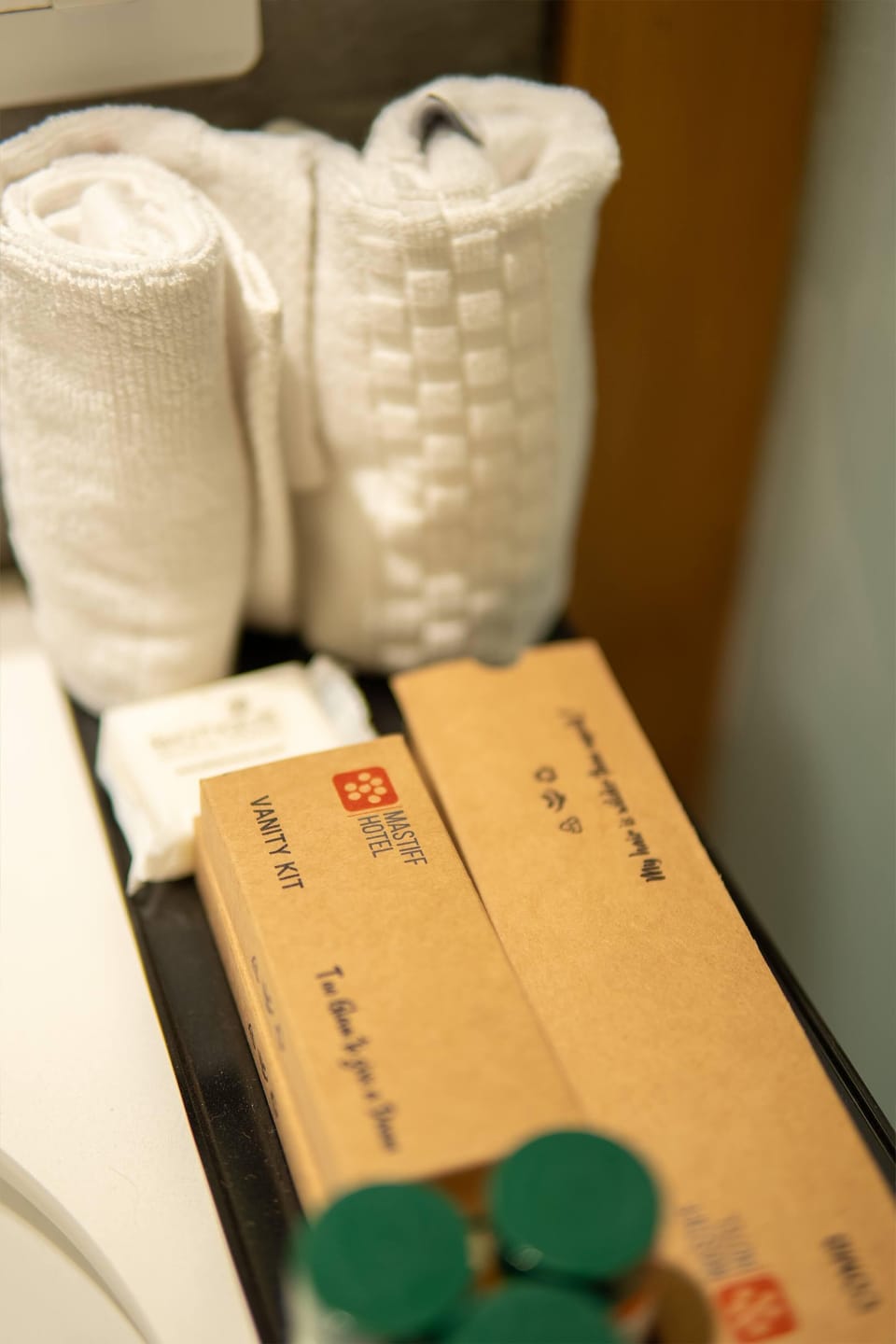 Free toiletries, hair dryer, bathrobes, slippers