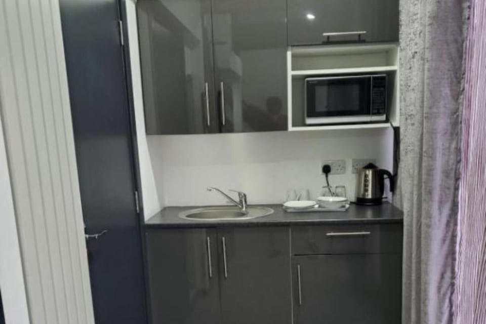 Apartment | Private kitchen | Fridge, microwave, oven, stovetop