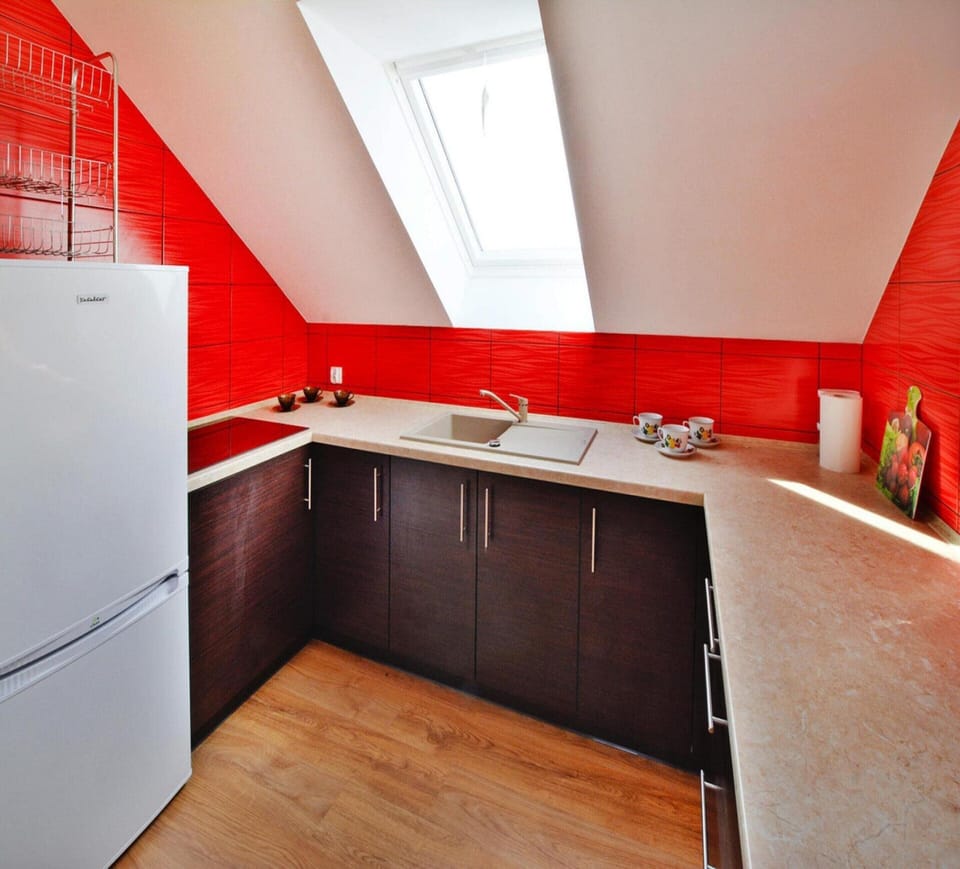 Apartment | Private kitchen | Electric kettle, highchair