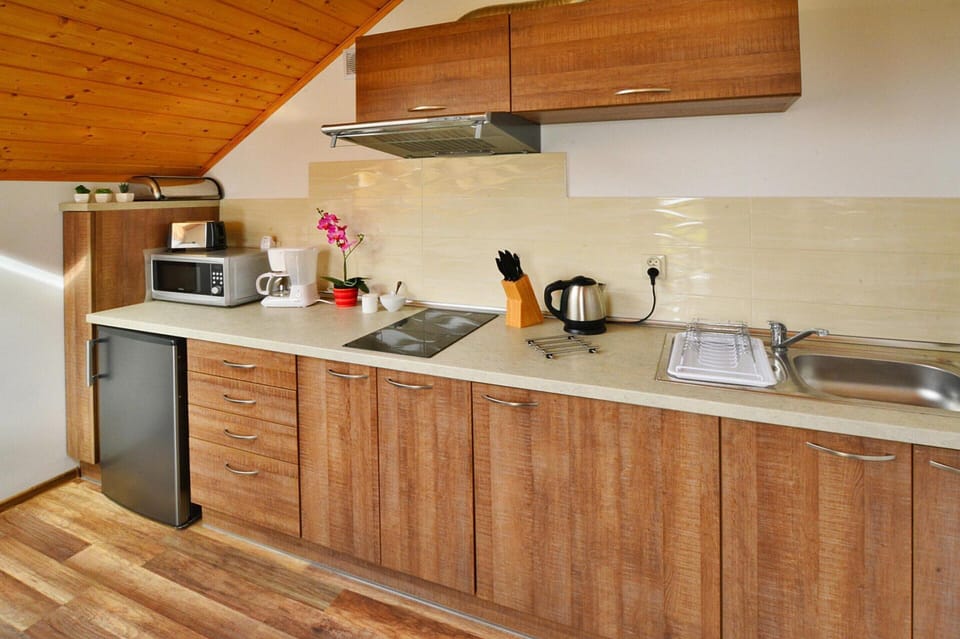 Apartment | Private kitchen | Electric kettle, toaster, highchair