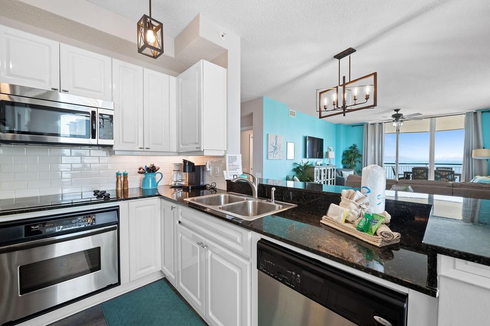 Condo, Multiple Beds (Beach Colony East 14D) | Private kitchen | Oven, toaster, paper towels