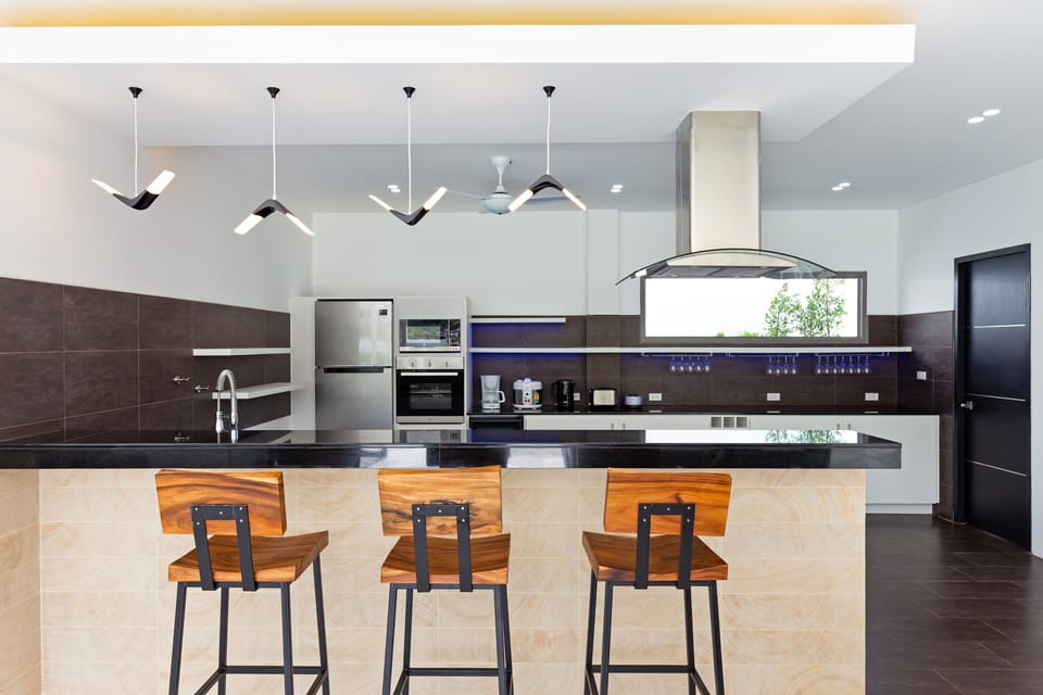 Design Villa, 4 Bedrooms, Pool View | Private kitchen