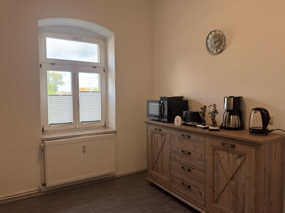 Apartment | Private kitchen | Electric kettle, toaster, highchair