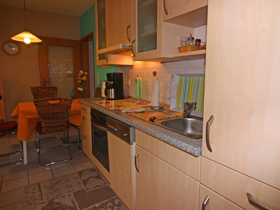 Apartment | Private kitchen | Electric kettle, highchair