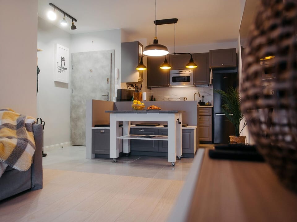 Apartment | Private kitchen | Electric kettle, toaster, highchair