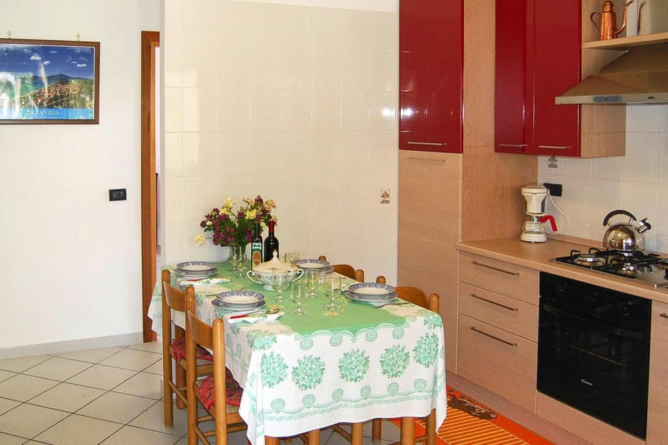 Apartment | Private kitchen | Electric kettle, toaster, highchair