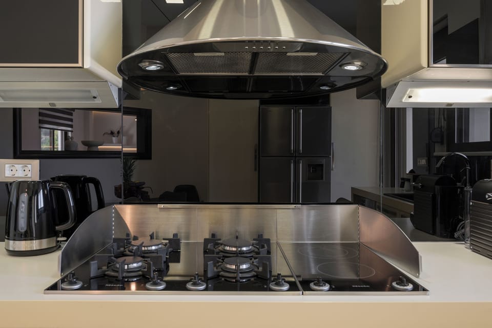 Luxury Villa, 3 Bedrooms, Private Pool, Sea View | Private kitchen | Electric kettle, toaster, highchair