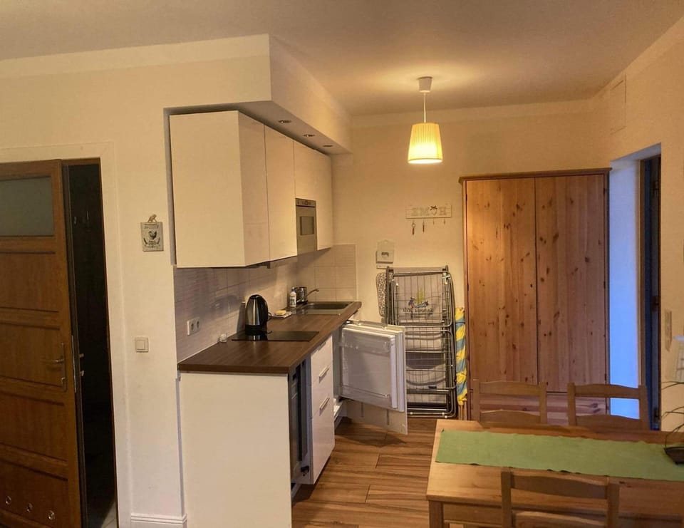 Apartment | Private kitchen | Electric kettle, toaster, highchair