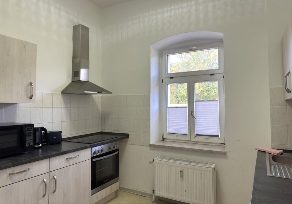 Apartment | Private kitchen | Electric kettle, toaster, highchair