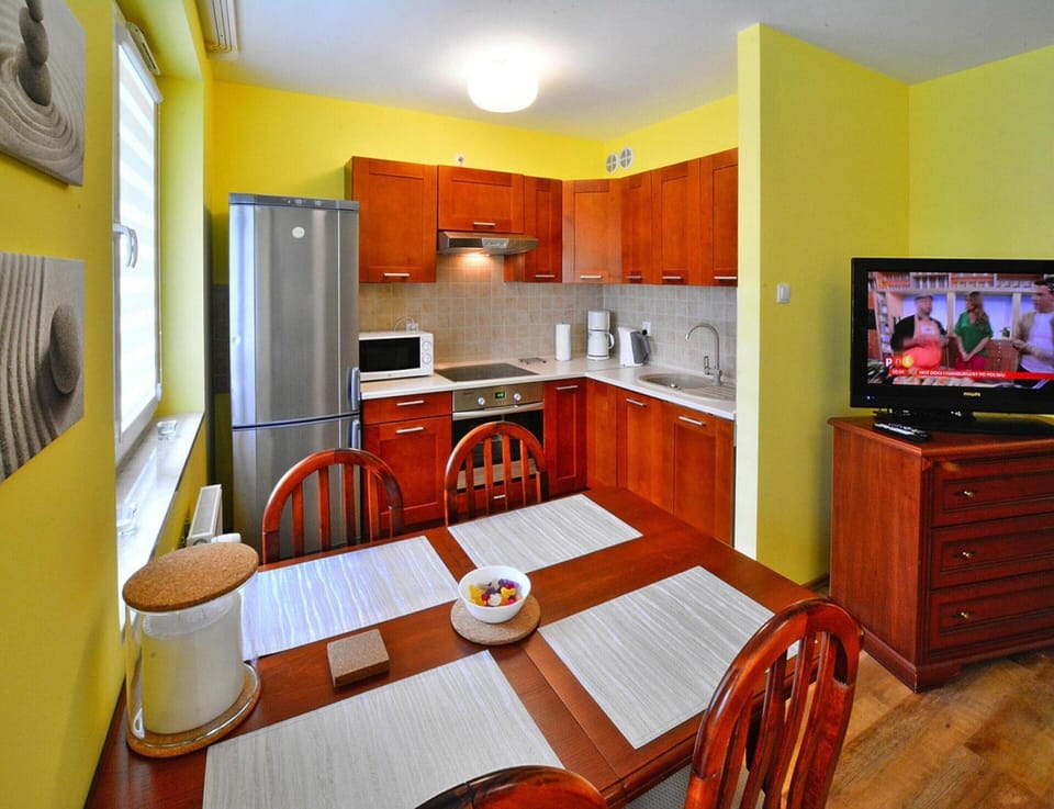 Apartment | Private kitchen | Electric kettle, toaster, highchair