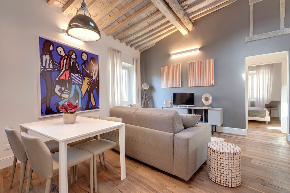 Apartment | Living area | 24-inch flat-screen TV with digital channels