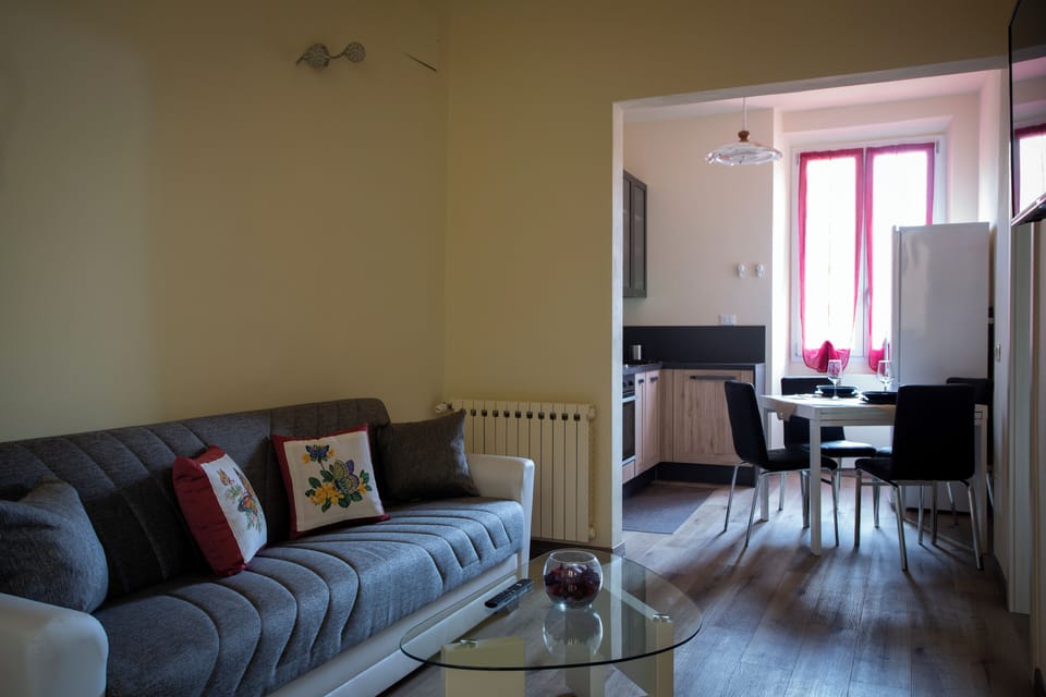 Apartment | Living area | 23-inch flat-screen TV with digital channels