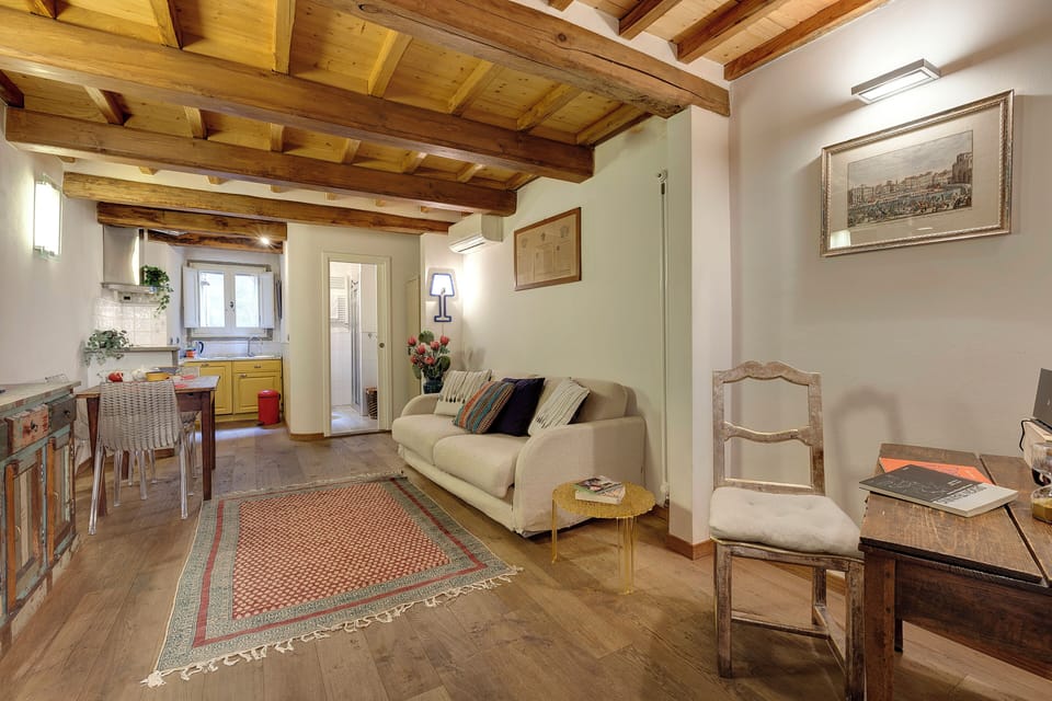 Apartment | Living area | 24-inch flat-screen TV with digital channels