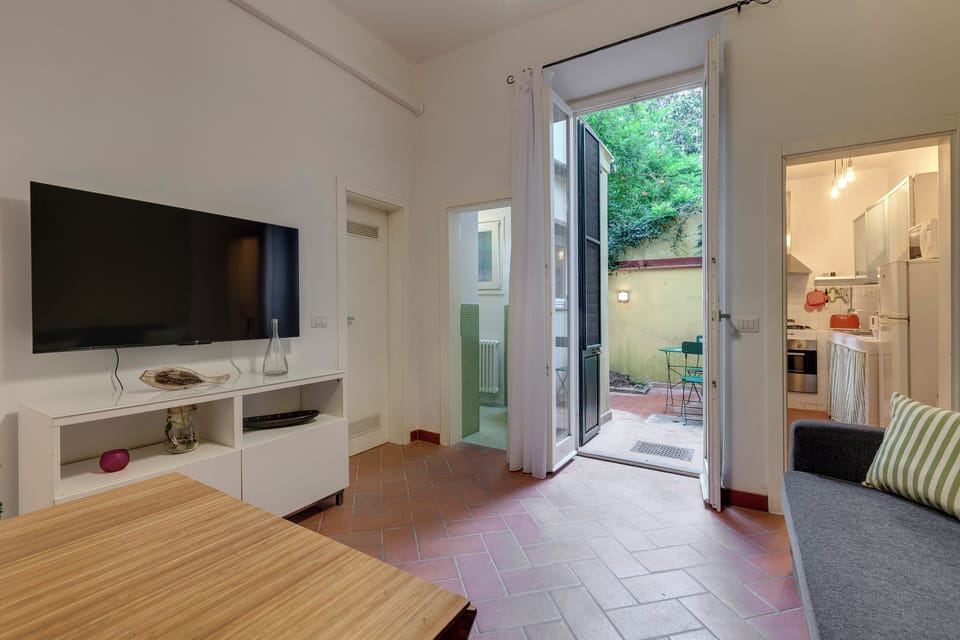 Apartment | Living area | 40-inch flat-screen TV with digital channels