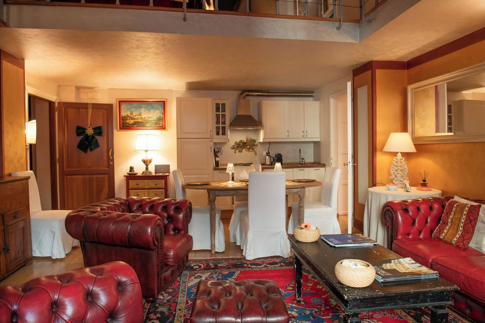 Apartment | Living area | 40-inch flat-screen TV with digital channels