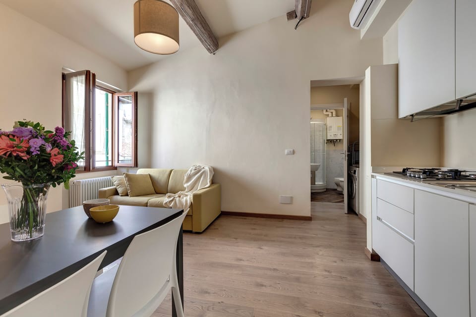 Apartment | Living area | 24-inch flat-screen TV with digital channels