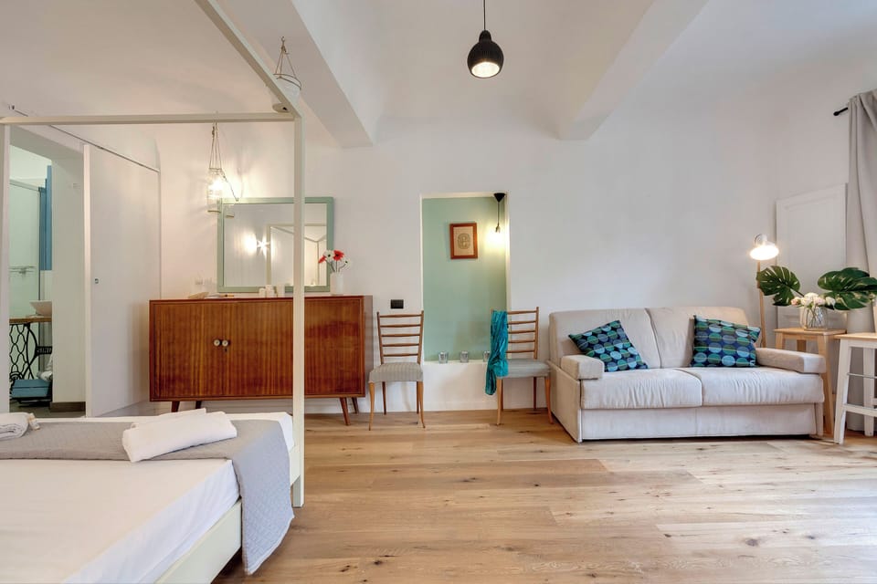 Apartment | Living area | 24-inch flat-screen TV with digital channels