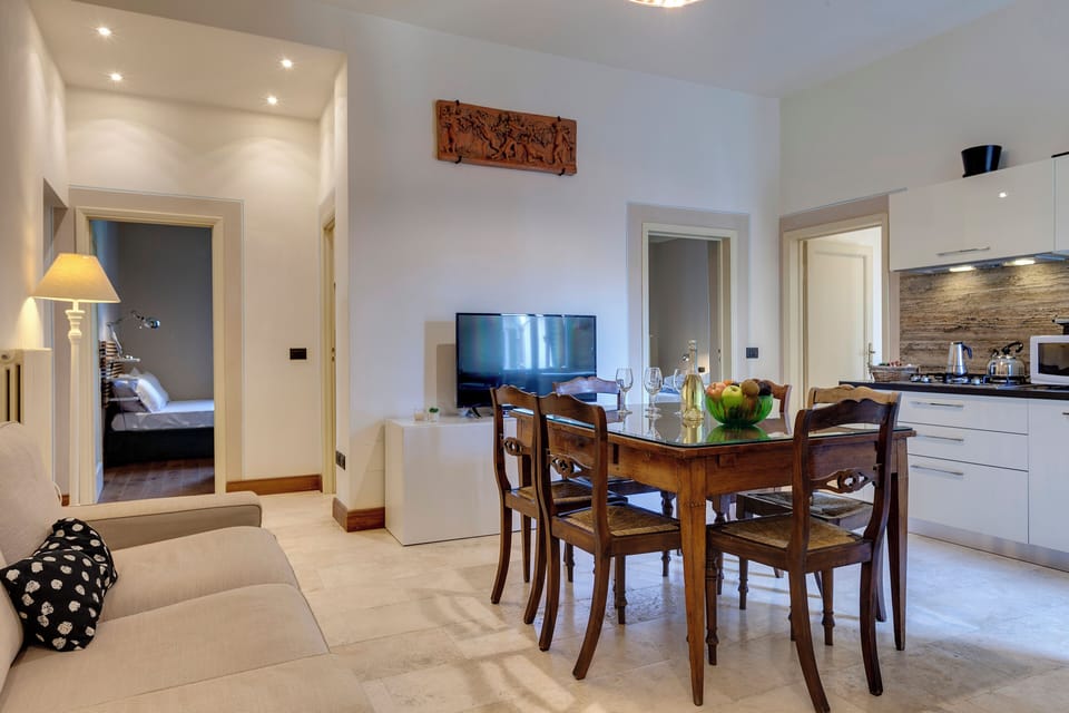 Apartment | Living area | 40-inch flat-screen TV with digital channels