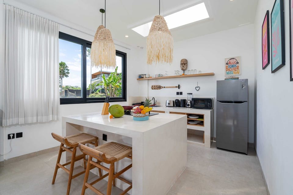 Basic Villa | Private kitchen | Fridge, microwave, stovetop, electric kettle
