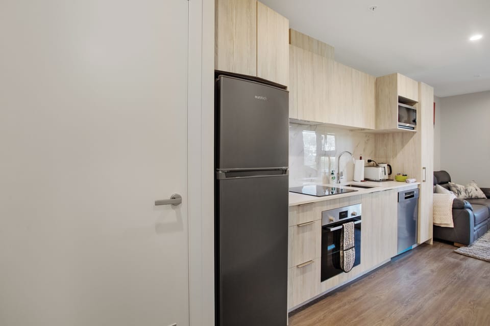 Apartment, City View | Private kitchen | Fridge, microwave, stovetop, dishwasher
