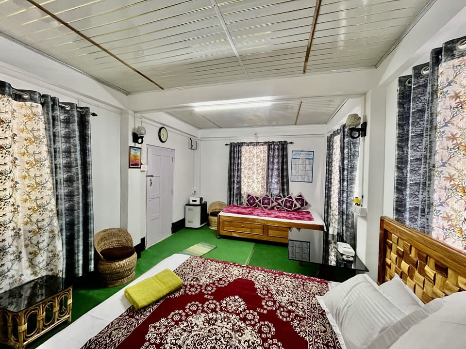 Family Double Room, Balcony, Mountain View | Desk, laptop workspace, free WiFi