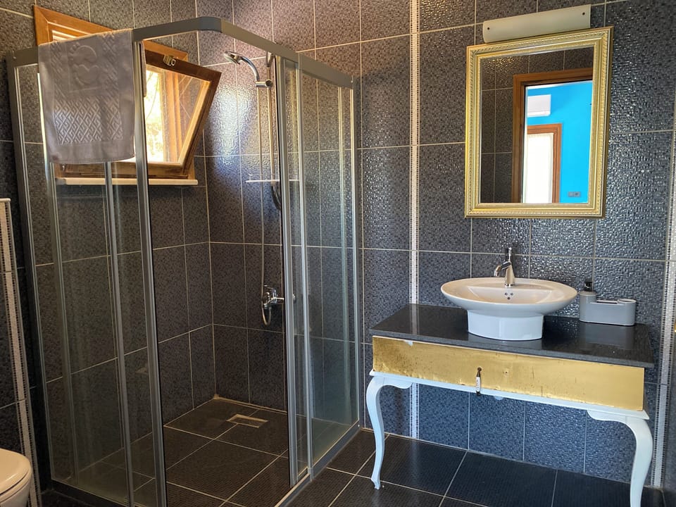 Standard Triple Room | Bathroom | Shower, hair dryer, towels, soap