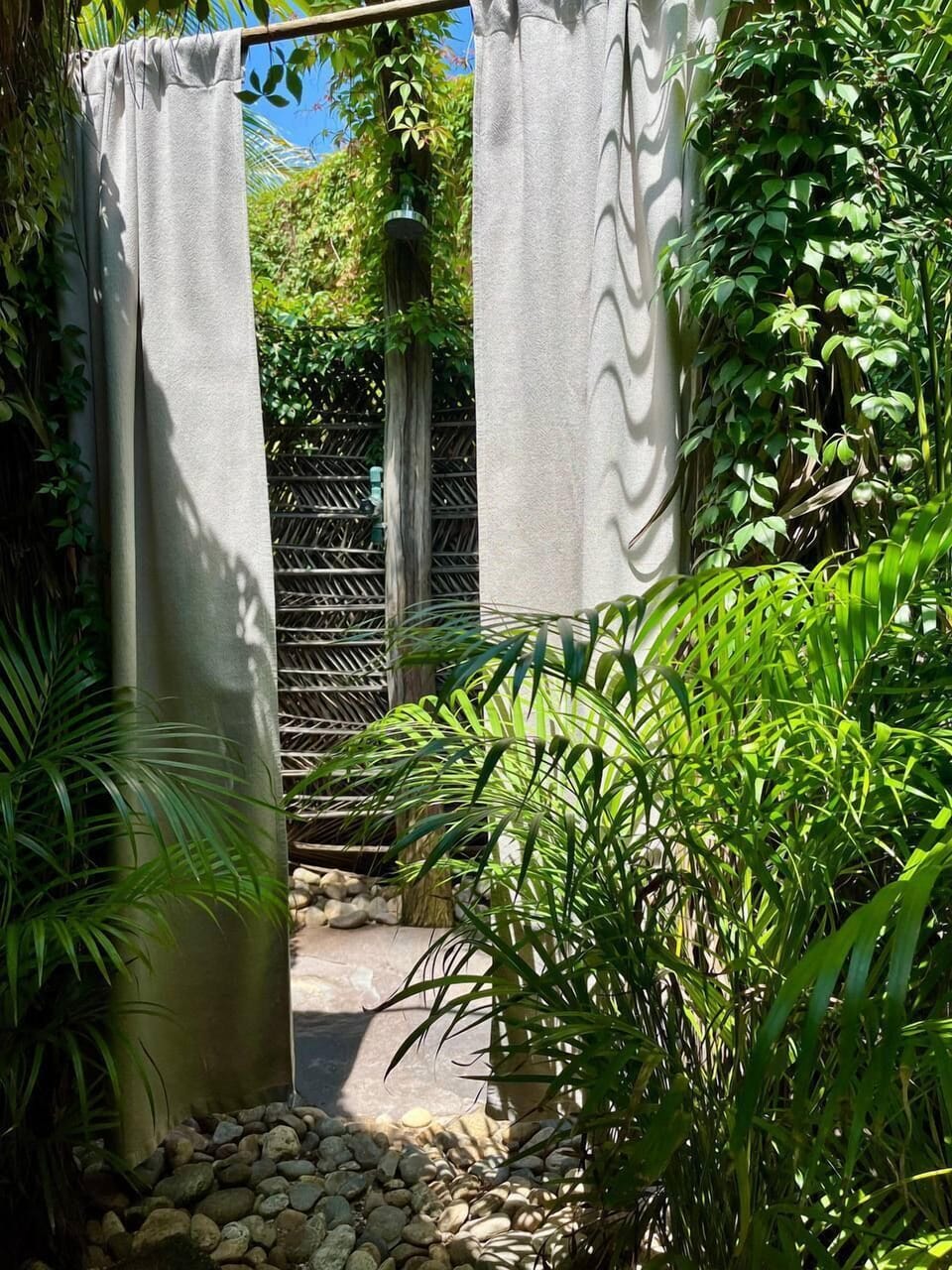 Basic Cabin, Patio, Courtyard View | Bathroom | Hair dryer