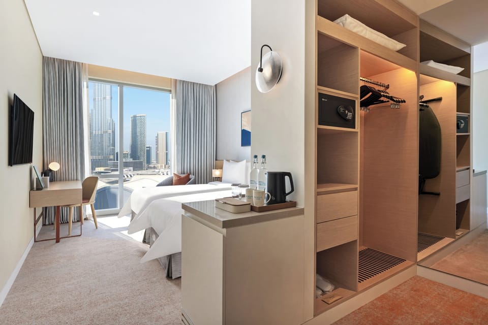 Premium bedding, minibar, in-room safe, desk