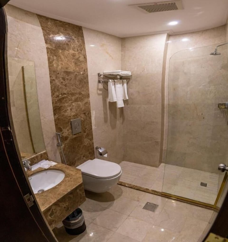 Free toiletries, hair dryer, slippers, towels