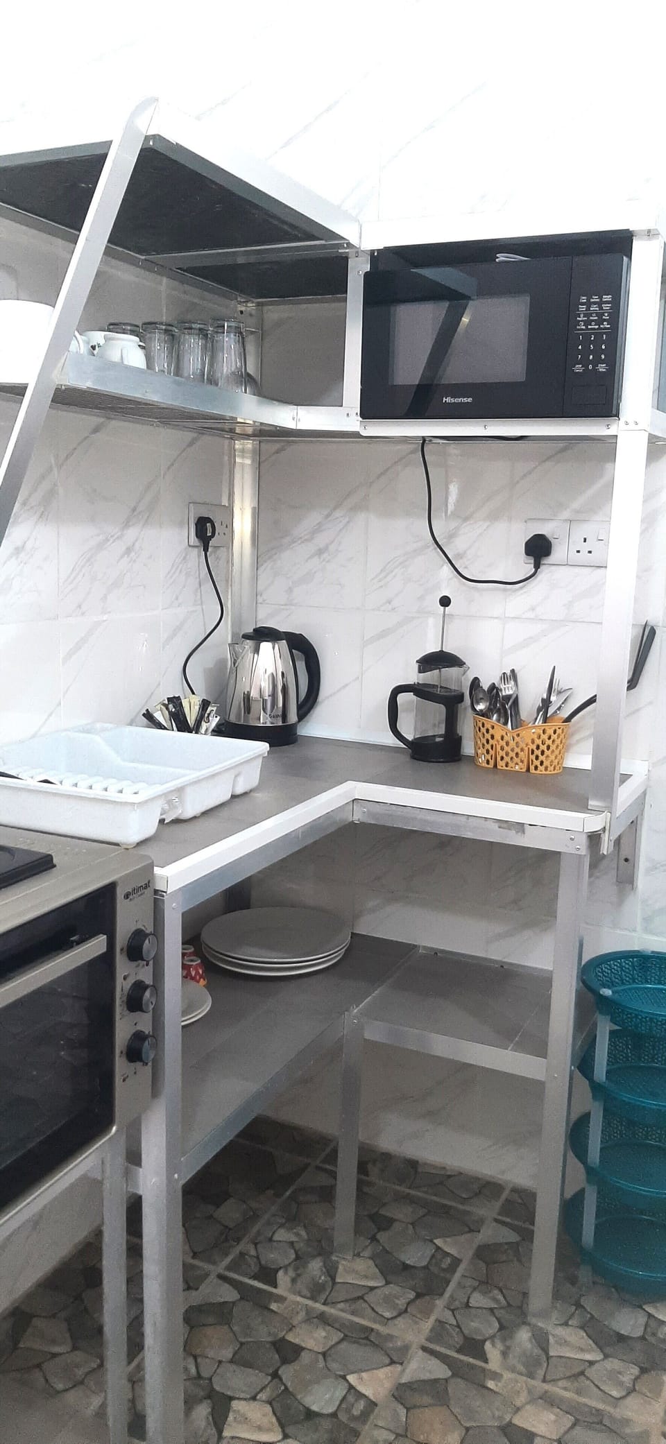 Panoramic Apartment, 2 Bedrooms, Sea View | Private kitchen | Electric kettle