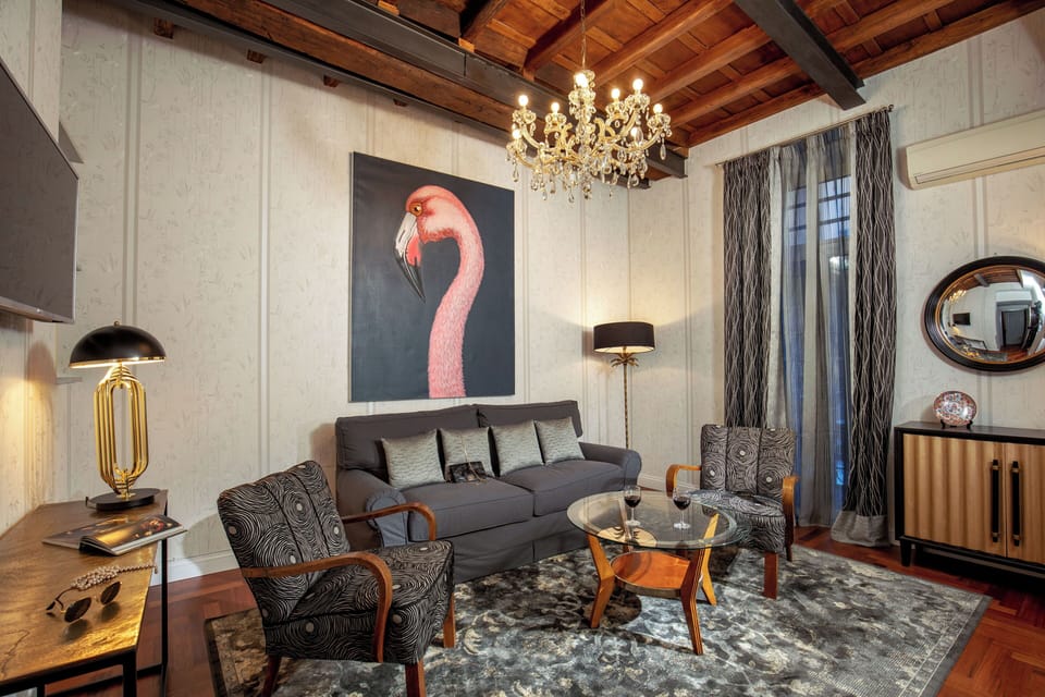 Premium Two Bedrom Apartment | Living area | 40-inch TV with satellite channels