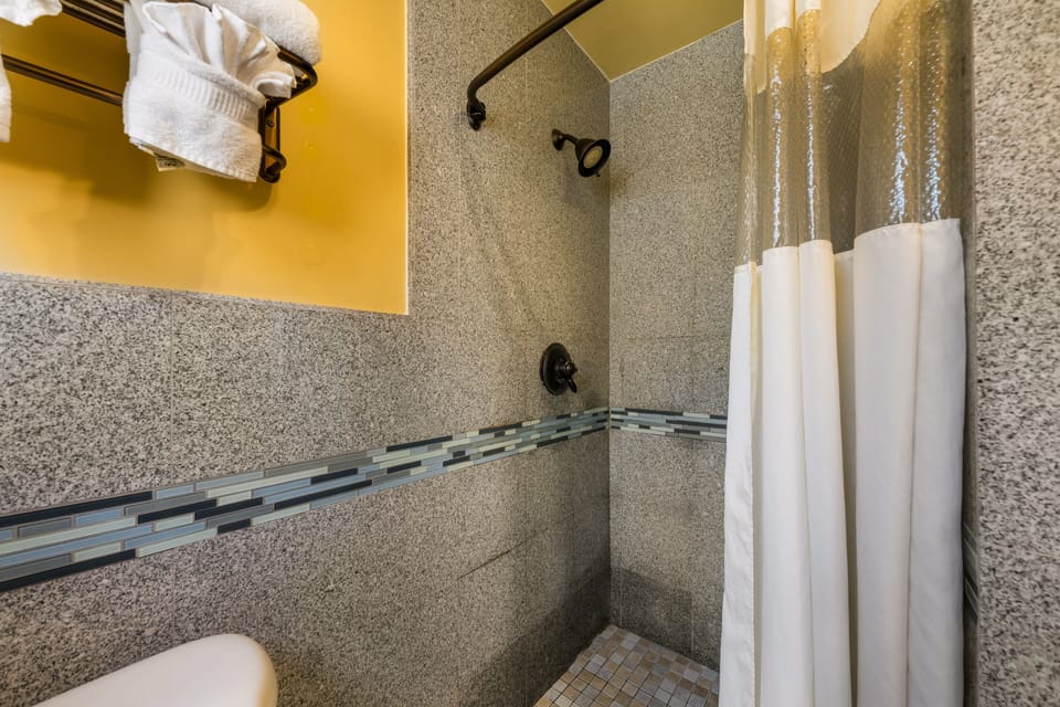 Room, 1 Queen Bed | Bathroom shower