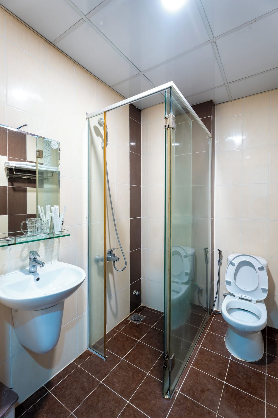 Deluxe Double Room Single Use | Bathroom | Shower, hair dryer, towels, shampoo