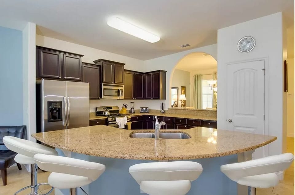 House, Multiple Beds, Pool Access, Pool View (Villa Du Soleil) | Private kitchen | Fridge, microwave, oven, stovetop