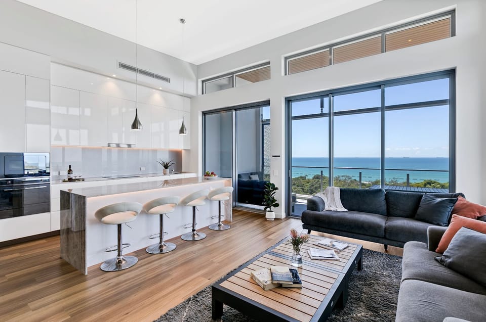 Luxury Penthouse, 3 Bedrooms, Ocean View (Oceanus) | Living area | TV