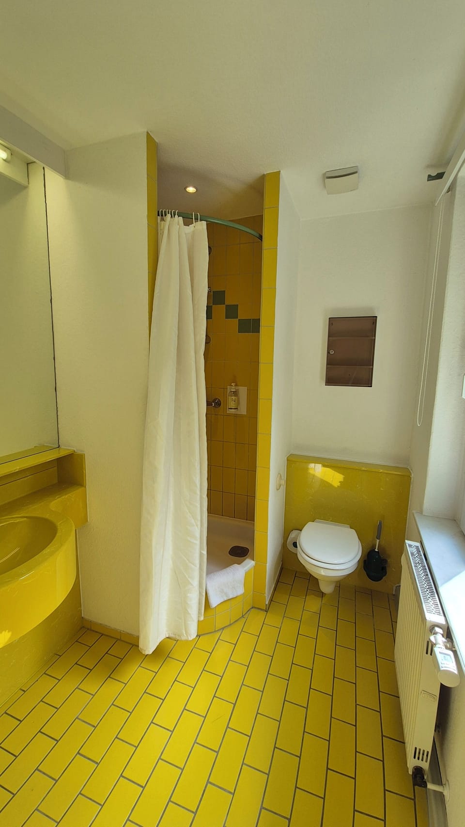 Comfort Double Room | Bathroom | Shower, eco-friendly toiletries, towels, soap