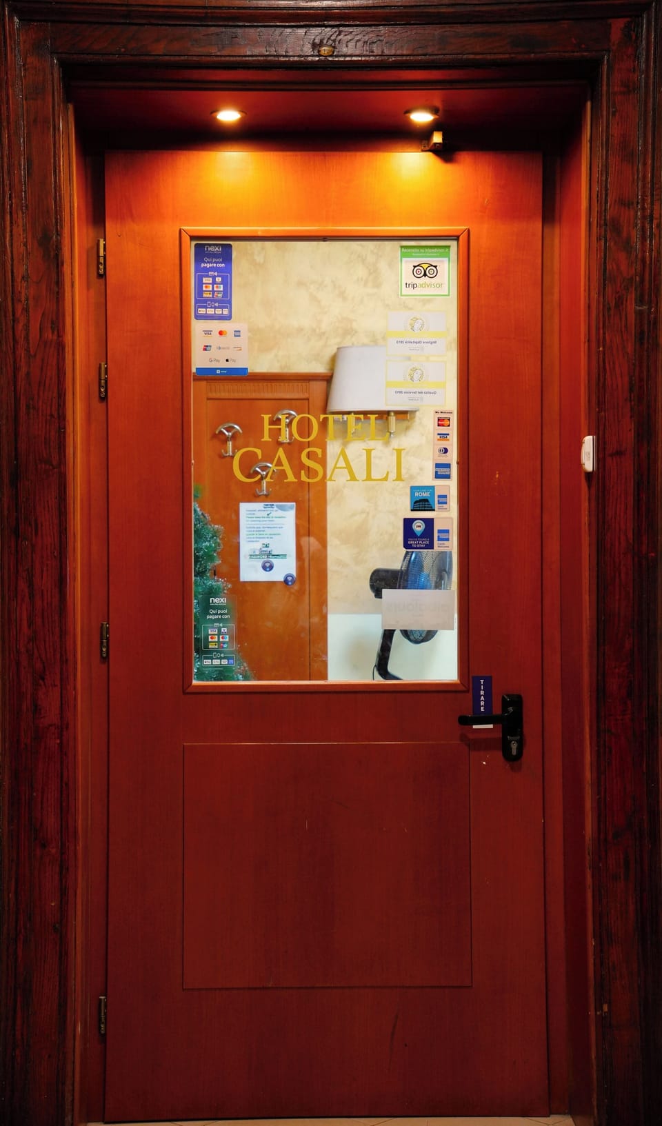 Interior entrance