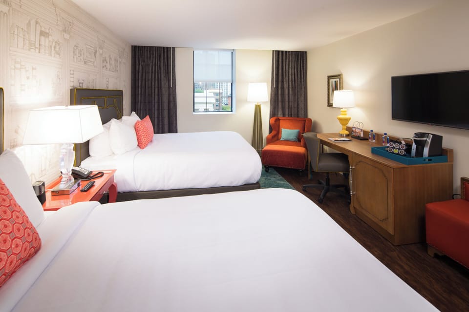 Egyptian cotton sheets, premium bedding, pillowtop beds, in-room safe