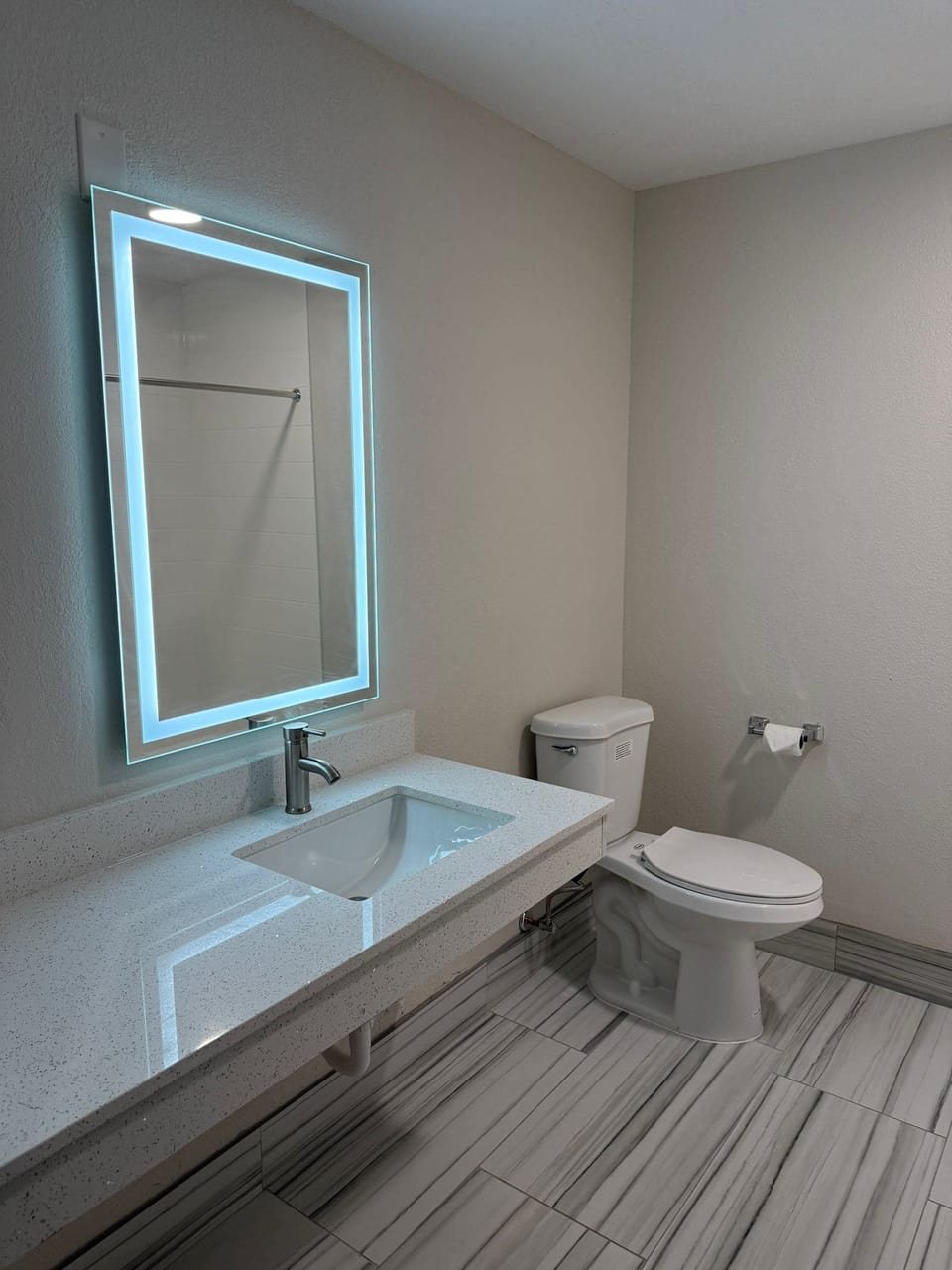 Room, 2 Queen Beds | Bathroom | Shower, towels, soap, shampoo