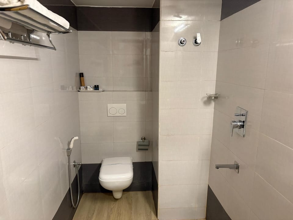 Executive Double Room | Bathroom | Shower, rainfall showerhead, free toiletries, bathrobes