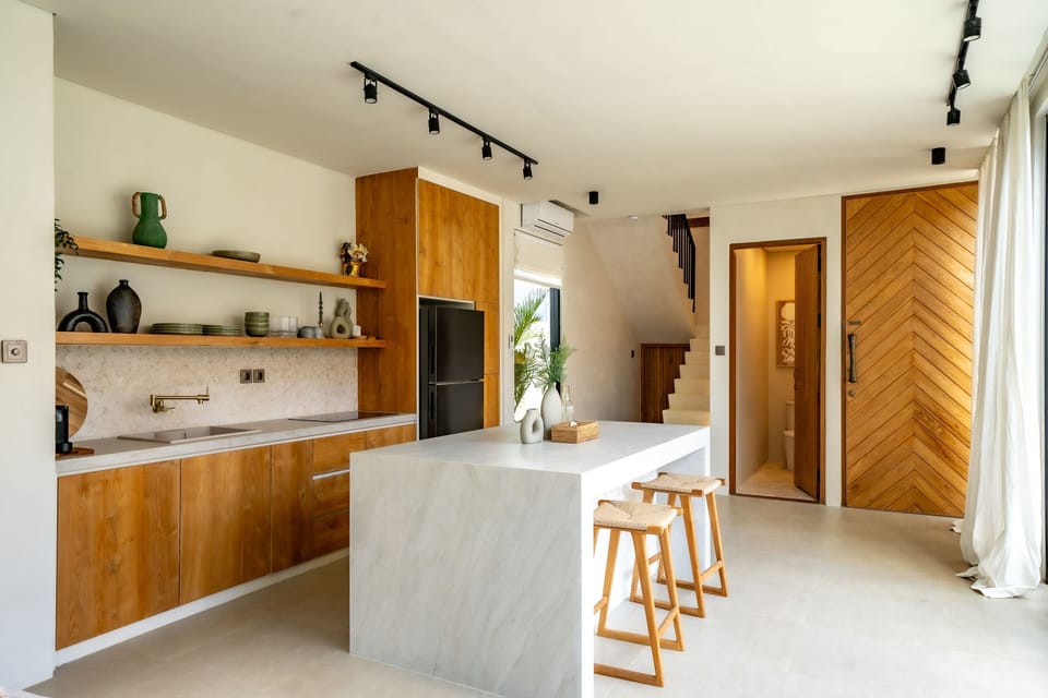 Villa, 2 Bedrooms, Patio, Pool View | Private kitchen | Stovetop, electric kettle, cookware/dishes/utensils
