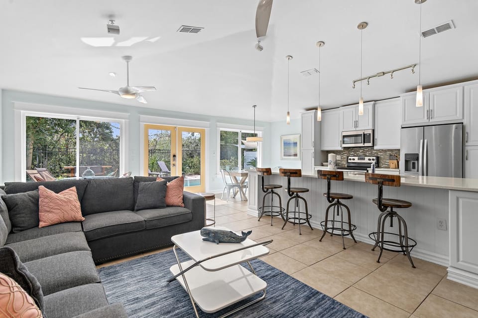 House, Multiple Beds (Captain Green's Seaside Retreat) | Living area | TV
