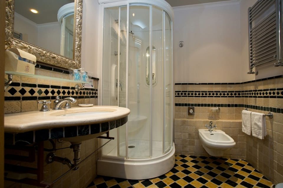 Free toiletries, hair dryer, slippers, bidet