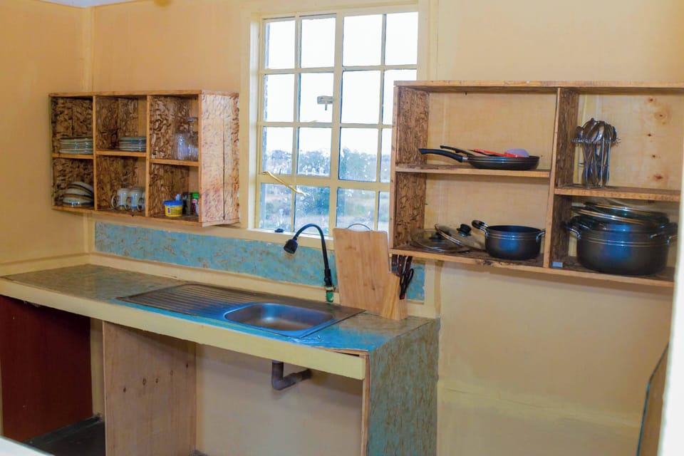 Cabin | Private kitchen | Fridge, oven, electric kettle