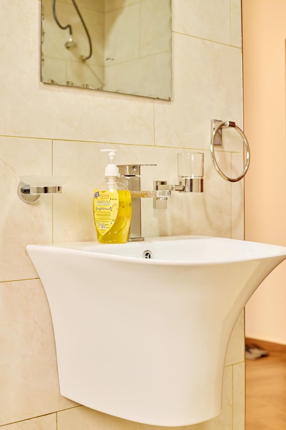 Basic Apartment, Hill View | Bathroom | Free toiletries, slippers, towels, soap