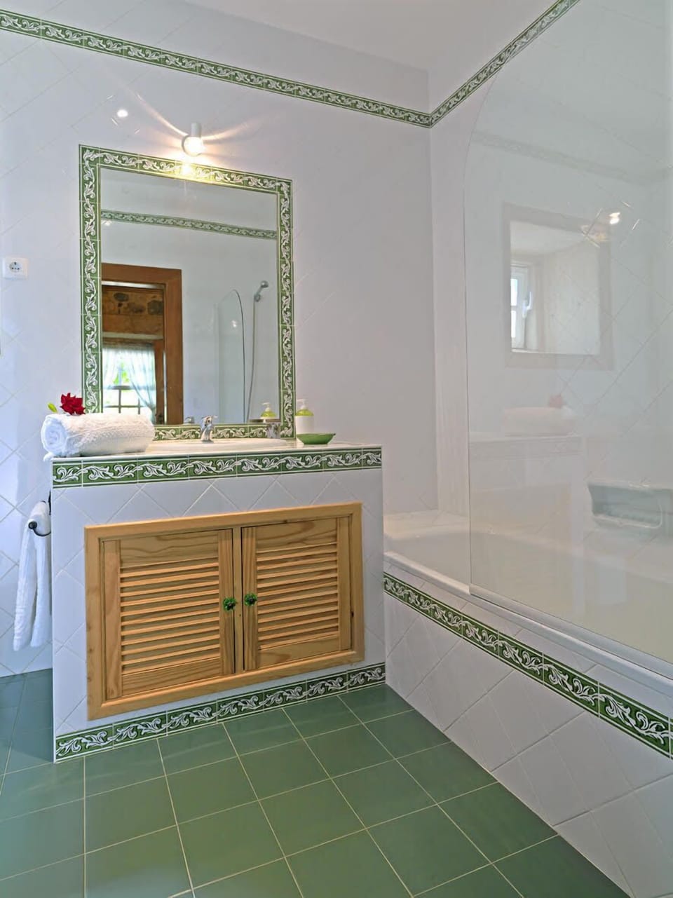 Towels, soap, toilet paper