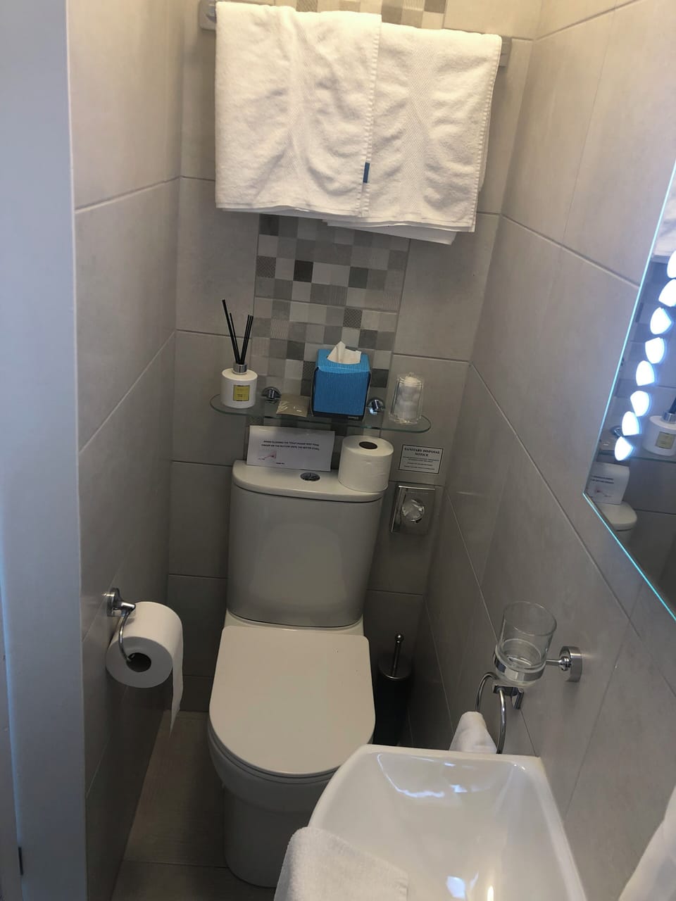Free toiletries, hair dryer, soap, shampoo