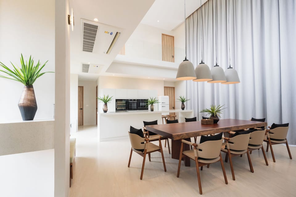 5 Bedrooms Private Pool Villa | Living area | 55-inch Smart TV with digital channels