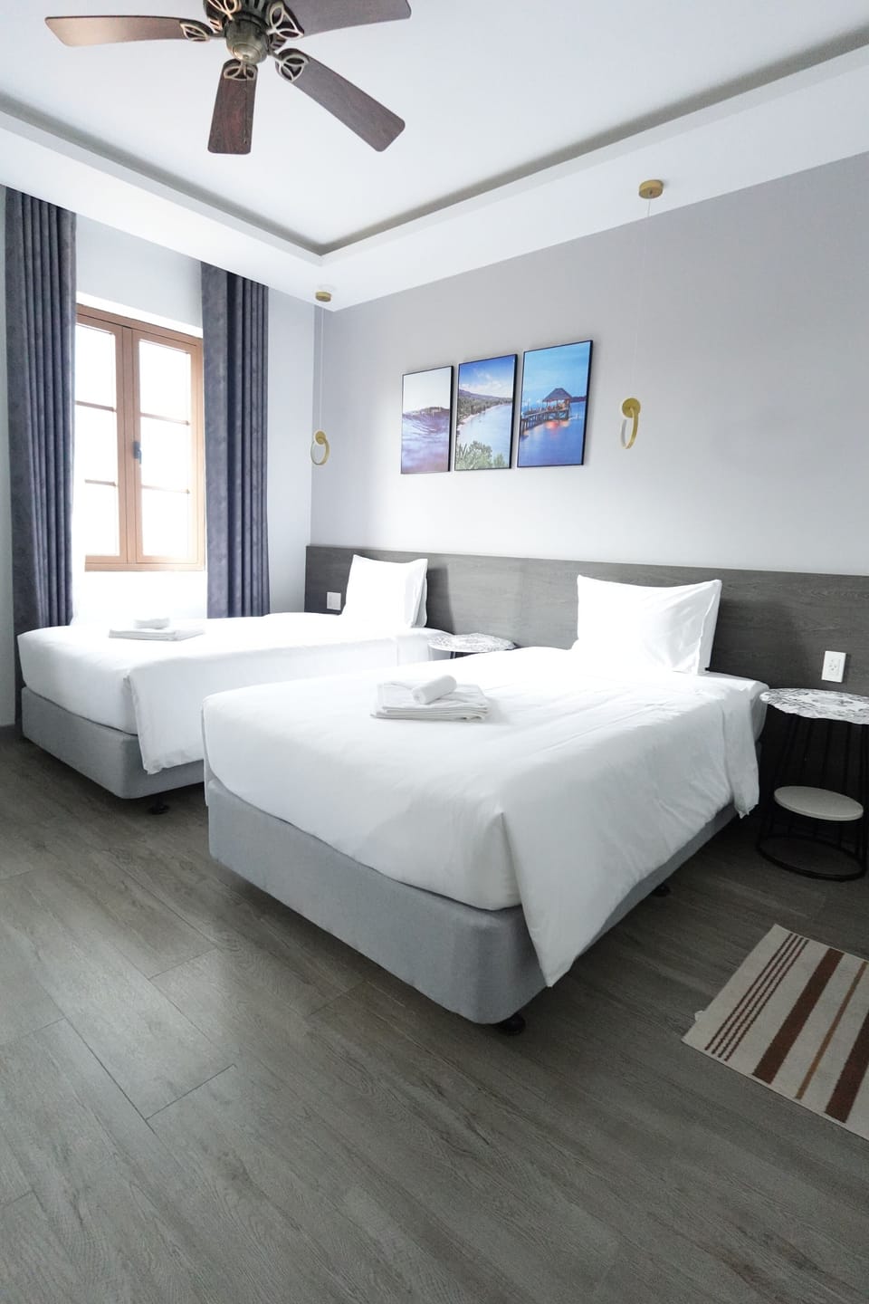 Standard Double or Twin Room, Multiple Beds, Non Smoking, Ocean View | Minibar, soundproofing, WiFi (free), individually decorated